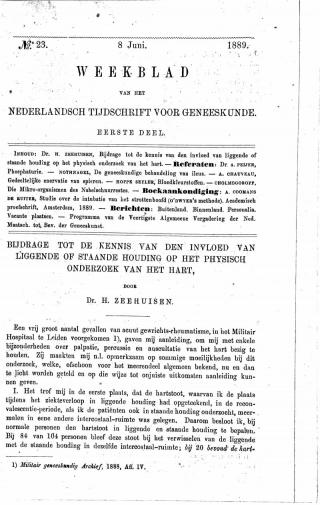 Eerste pagina van het artikel zoals het is gepubliceerd in het tijdschrift