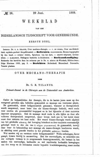 Eerste pagina van het artikel zoals het is gepubliceerd in het tijdschrift