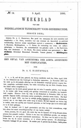 Eerste pagina van het artikel zoals het is gepubliceerd in het tijdschrift