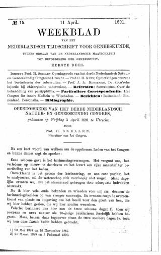 Eerste pagina van het artikel zoals het is gepubliceerd in het tijdschrift