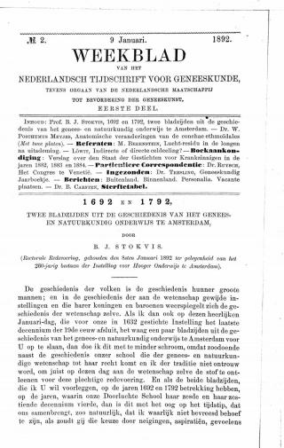 Eerste pagina van het artikel zoals het is gepubliceerd in het tijdschrift