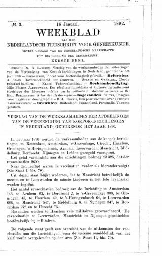 Eerste pagina van het artikel zoals het is gepubliceerd in het tijdschrift