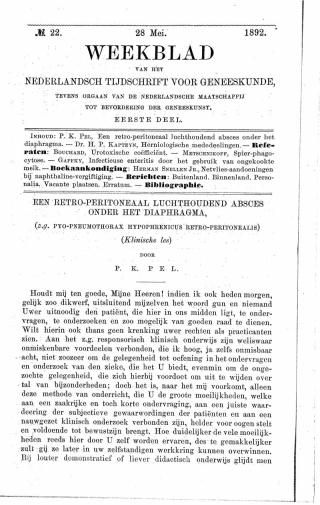 Eerste pagina van het artikel zoals het is gepubliceerd in het tijdschrift