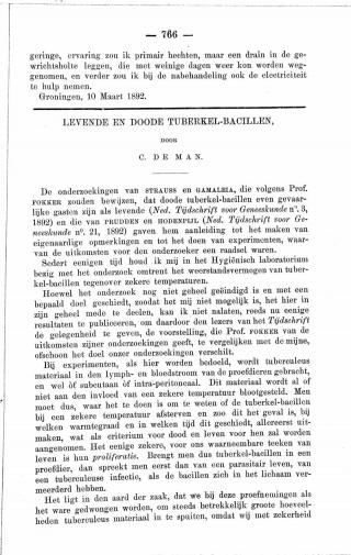 Eerste pagina van het artikel zoals het is gepubliceerd in het tijdschrift