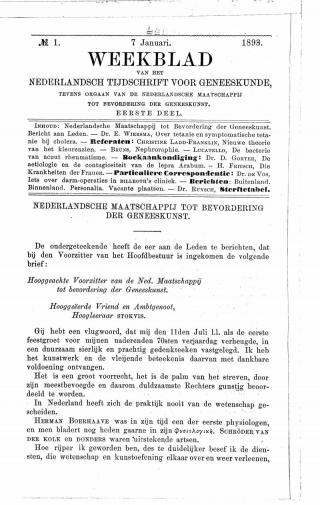 Eerste pagina van het artikel zoals het is gepubliceerd in het tijdschrift