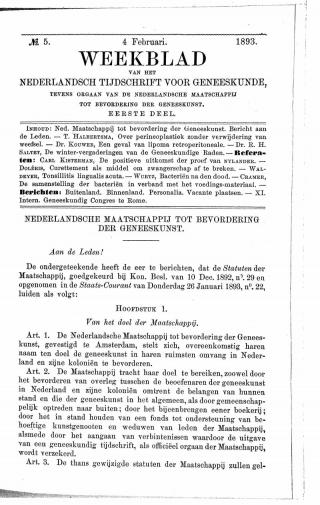 Eerste pagina van het artikel zoals het is gepubliceerd in het tijdschrift