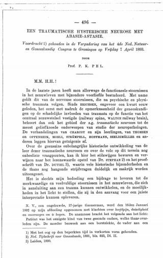 Eerste pagina van het artikel zoals het is gepubliceerd in het tijdschrift