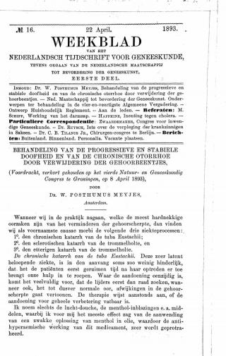 Eerste pagina van het artikel zoals het is gepubliceerd in het tijdschrift