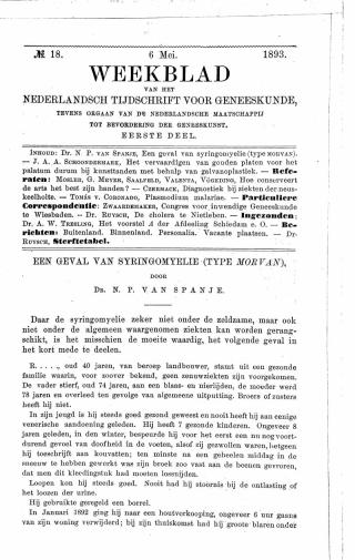 Eerste pagina van het artikel zoals het is gepubliceerd in het tijdschrift