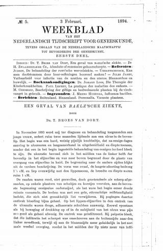 Eerste pagina van het artikel zoals het is gepubliceerd in het tijdschrift