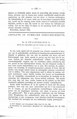 Eerste pagina van het artikel zoals het is gepubliceerd in het tijdschrift