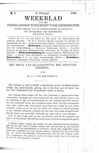 Eerste pagina van het artikel zoals het is gepubliceerd in het tijdschrift