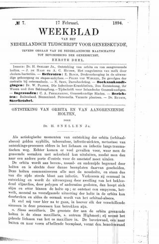 Eerste pagina van het artikel zoals het is gepubliceerd in het tijdschrift