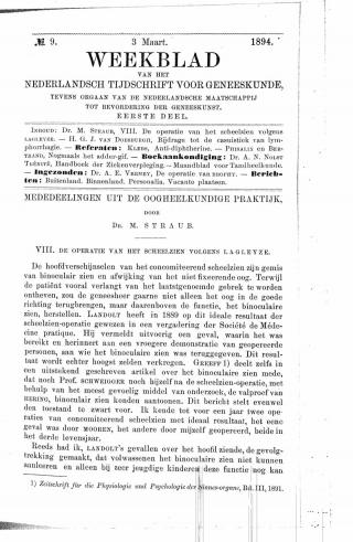 Eerste pagina van het artikel zoals het is gepubliceerd in het tijdschrift