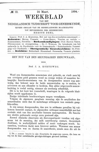 Eerste pagina van het artikel zoals het is gepubliceerd in het tijdschrift