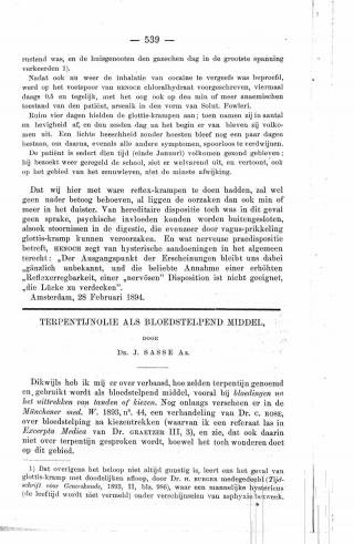 Eerste pagina van het artikel zoals het is gepubliceerd in het tijdschrift