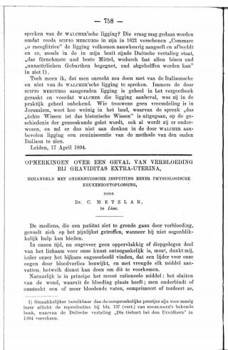 Eerste pagina van het artikel zoals het is gepubliceerd in het tijdschrift