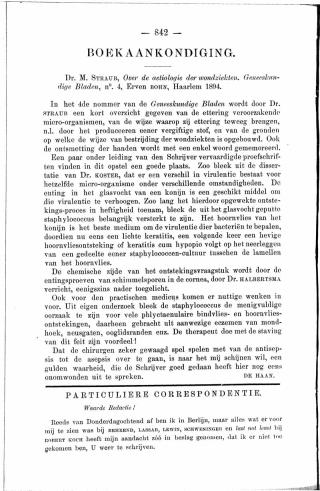 Eerste pagina van het artikel zoals het is gepubliceerd in het tijdschrift