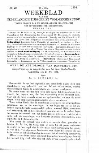 Eerste pagina van het artikel zoals het is gepubliceerd in het tijdschrift