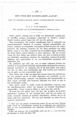 Eerste pagina van het artikel zoals het is gepubliceerd in het tijdschrift