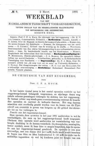 Eerste pagina van het artikel zoals het is gepubliceerd in het tijdschrift