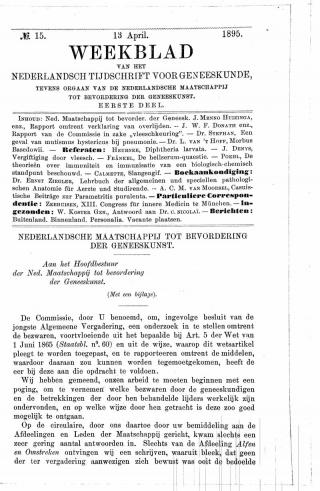 Eerste pagina van het artikel zoals het is gepubliceerd in het tijdschrift