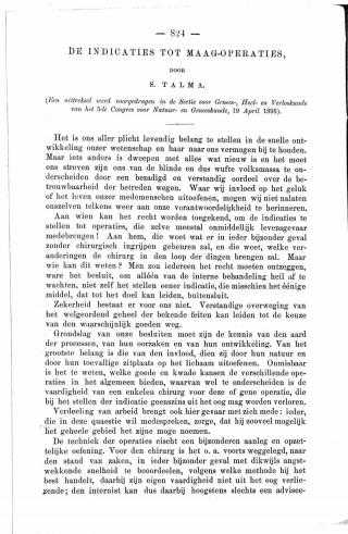 Eerste pagina van het artikel zoals het is gepubliceerd in het tijdschrift