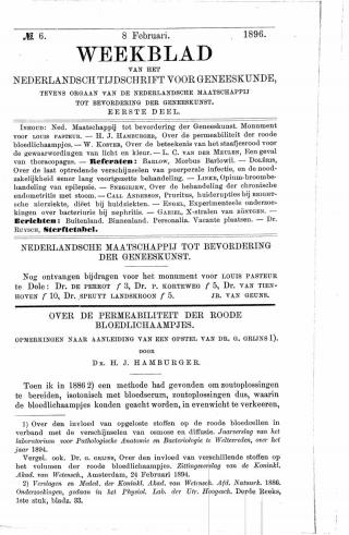 Eerste pagina van het artikel zoals het is gepubliceerd in het tijdschrift