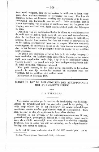 Eerste pagina van het artikel zoals het is gepubliceerd in het tijdschrift