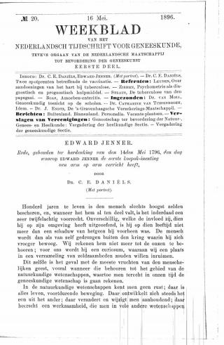 Eerste pagina van het artikel zoals het is gepubliceerd in het tijdschrift