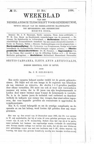 Eerste pagina van het artikel zoals het is gepubliceerd in het tijdschrift