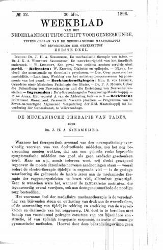 Eerste pagina van het artikel zoals het is gepubliceerd in het tijdschrift