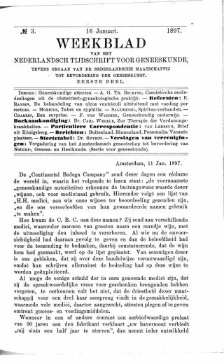 Eerste pagina van het artikel zoals het is gepubliceerd in het tijdschrift