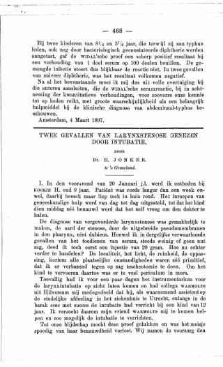 Eerste pagina van het artikel zoals het is gepubliceerd in het tijdschrift