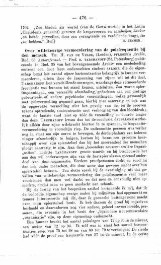 Eerste pagina van het artikel zoals het is gepubliceerd in het tijdschrift