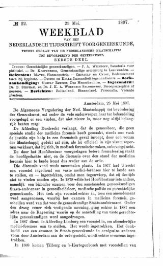 Eerste pagina van het artikel zoals het is gepubliceerd in het tijdschrift