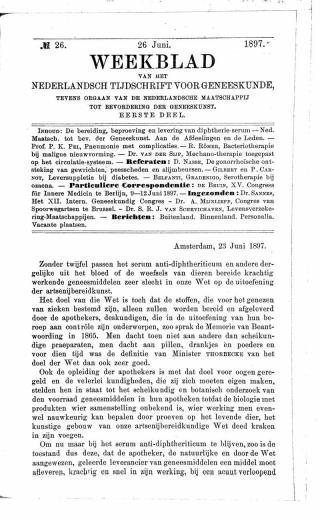 Eerste pagina van het artikel zoals het is gepubliceerd in het tijdschrift