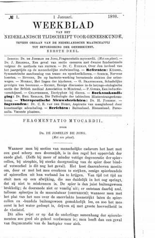 Eerste pagina van het artikel zoals het is gepubliceerd in het tijdschrift