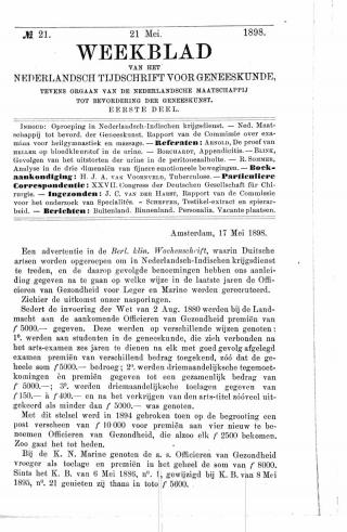 Eerste pagina van het artikel zoals het is gepubliceerd in het tijdschrift