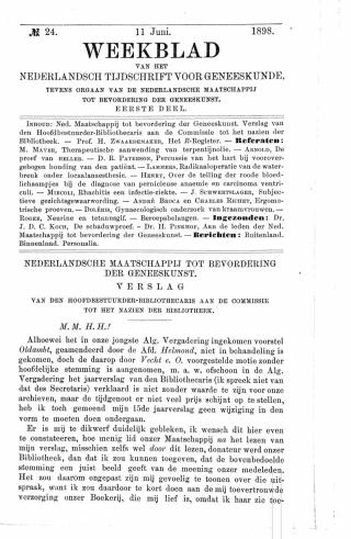 Eerste pagina van het artikel zoals het is gepubliceerd in het tijdschrift