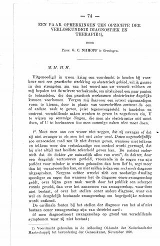 Eerste pagina van het artikel zoals het is gepubliceerd in het tijdschrift