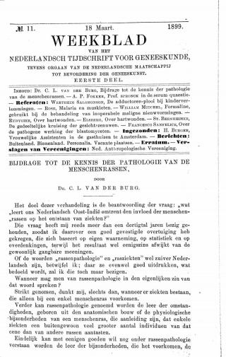 Eerste pagina van het artikel zoals het is gepubliceerd in het tijdschrift