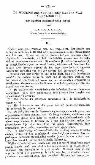 Eerste pagina van het artikel zoals het is gepubliceerd in het tijdschrift