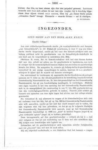 Eerste pagina van het artikel zoals het is gepubliceerd in het tijdschrift