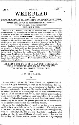 Eerste pagina van het artikel zoals het is gepubliceerd in het tijdschrift