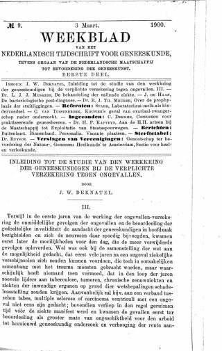 Eerste pagina van het artikel zoals het is gepubliceerd in het tijdschrift