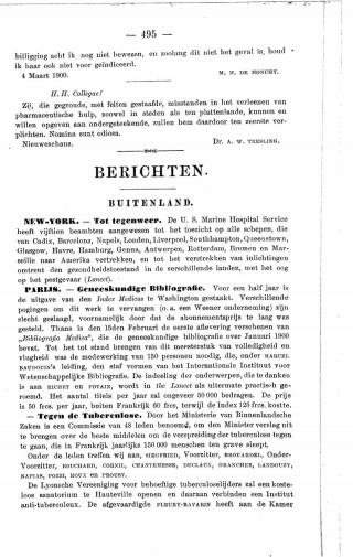 Eerste pagina van het artikel zoals het is gepubliceerd in het tijdschrift