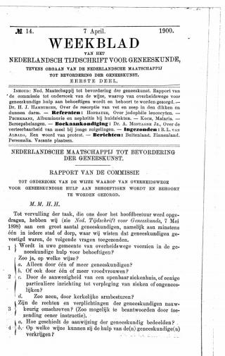 Eerste pagina van het artikel zoals het is gepubliceerd in het tijdschrift