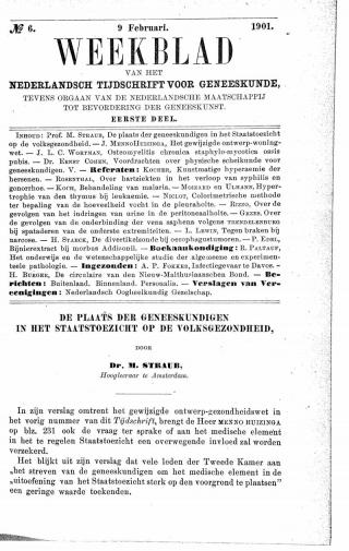 Eerste pagina van het artikel zoals het is gepubliceerd in het tijdschrift