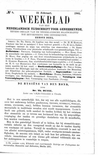 Eerste pagina van het artikel zoals het is gepubliceerd in het tijdschrift